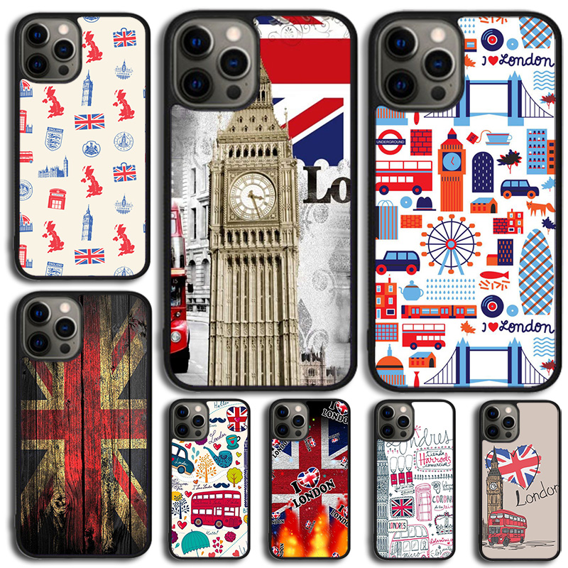 Phone Cases London - لندن حافلة إنجلترا بيغ بن جراب