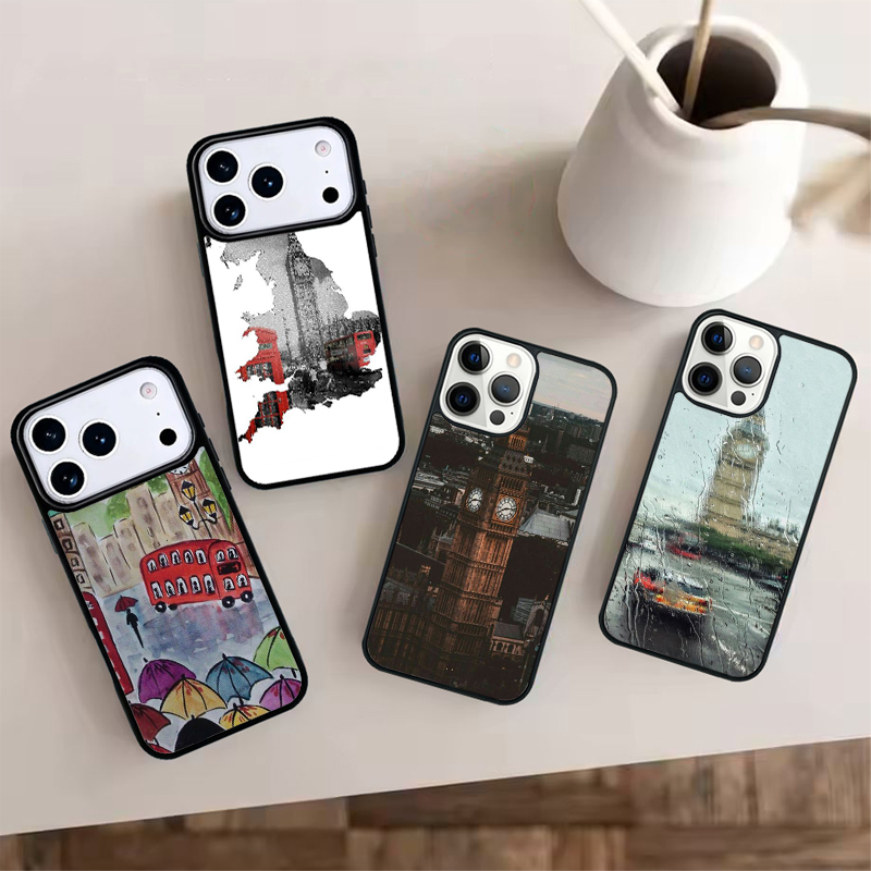 Phone Cases London - غطاء هاتف سيليكون بتصميم حافلة لندن