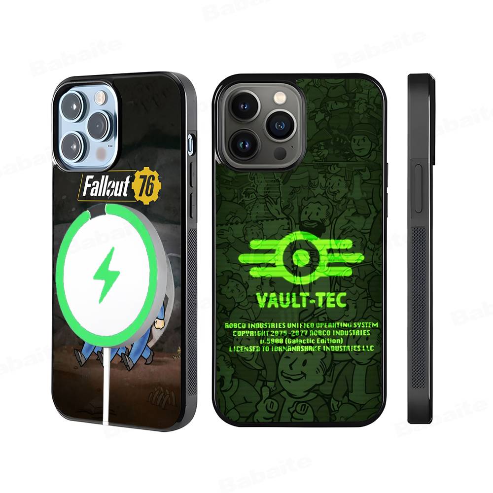 Phone Cases Louis Vuitton - غطاء هاتف مغناطيسي بشعار V-Vault-Tec F-Fallout
