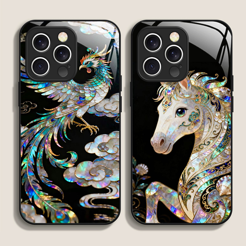 Phone Cases Amazon - غطاء هاتف أنيق بتصميم حصان ونقشة