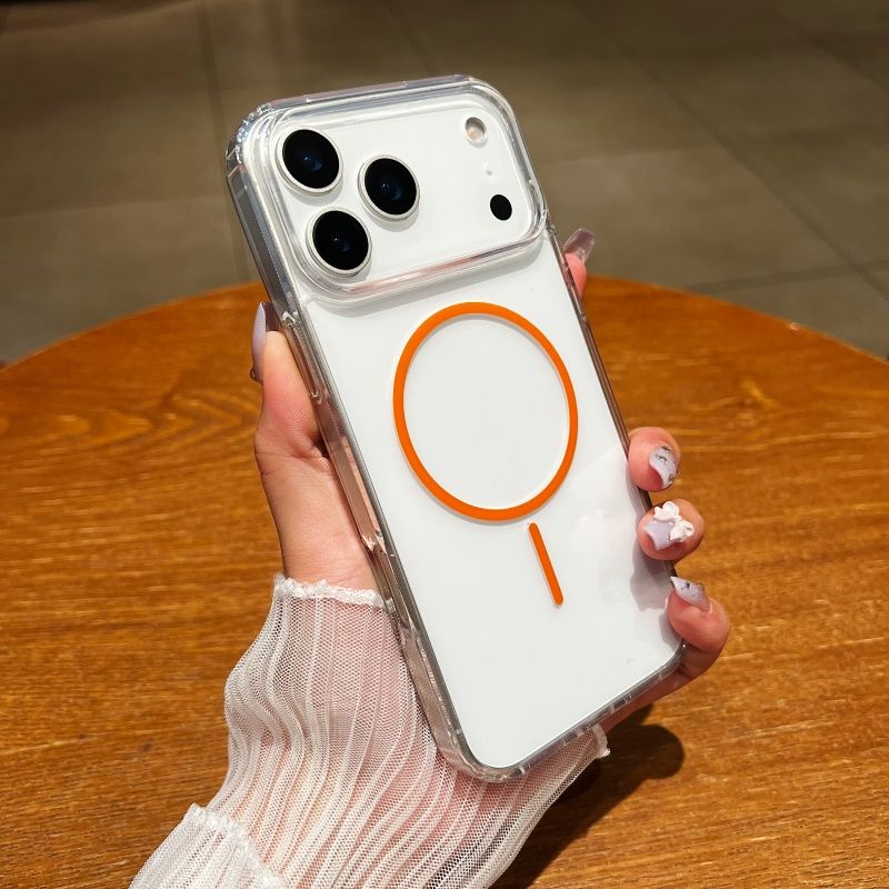 Transparent Thin Case - غطاء شحن لاسلكي مغناطيسي فاخر وشفاف