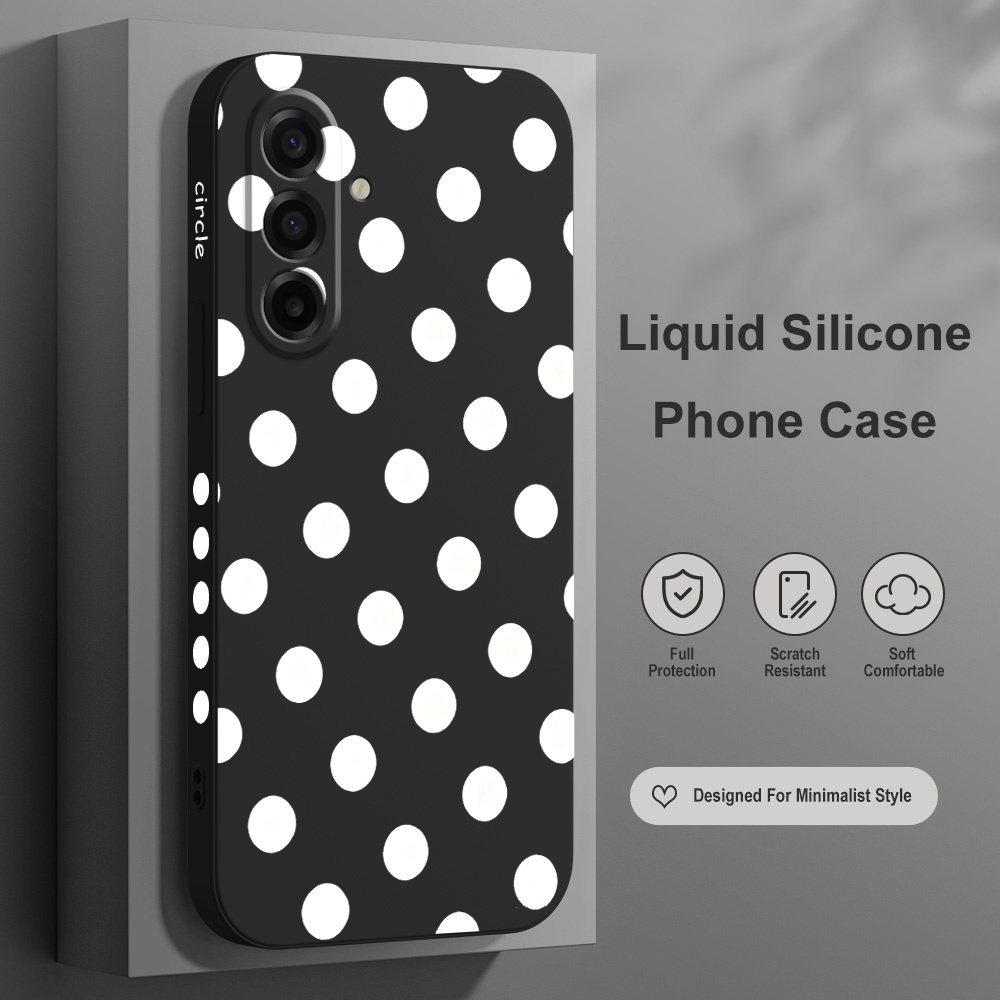 Phone Cases For Samsung A14 - غطاء هاتف بنقاط دائرية لسامسونج جالاكسي
