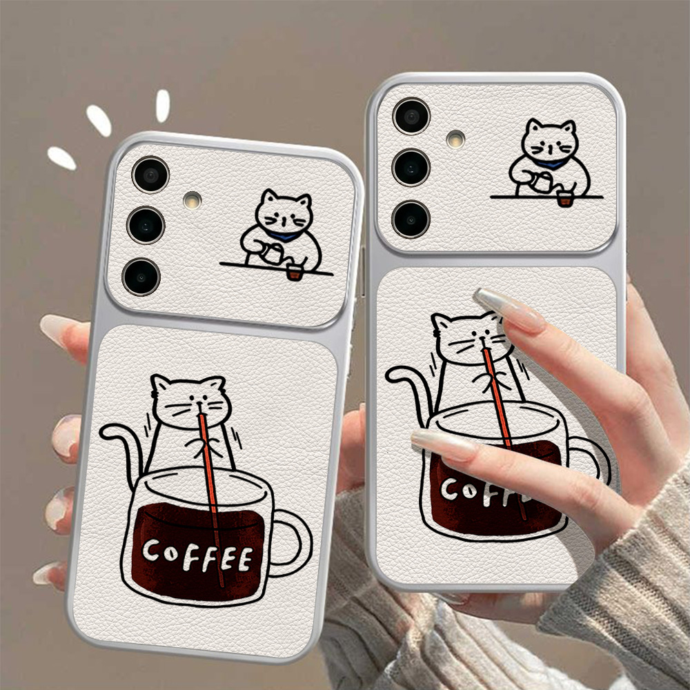 جراب هاتف بتصميم قطة لطيفة وقه - مراجعة Phone Cases For Samsung A14 وسعره