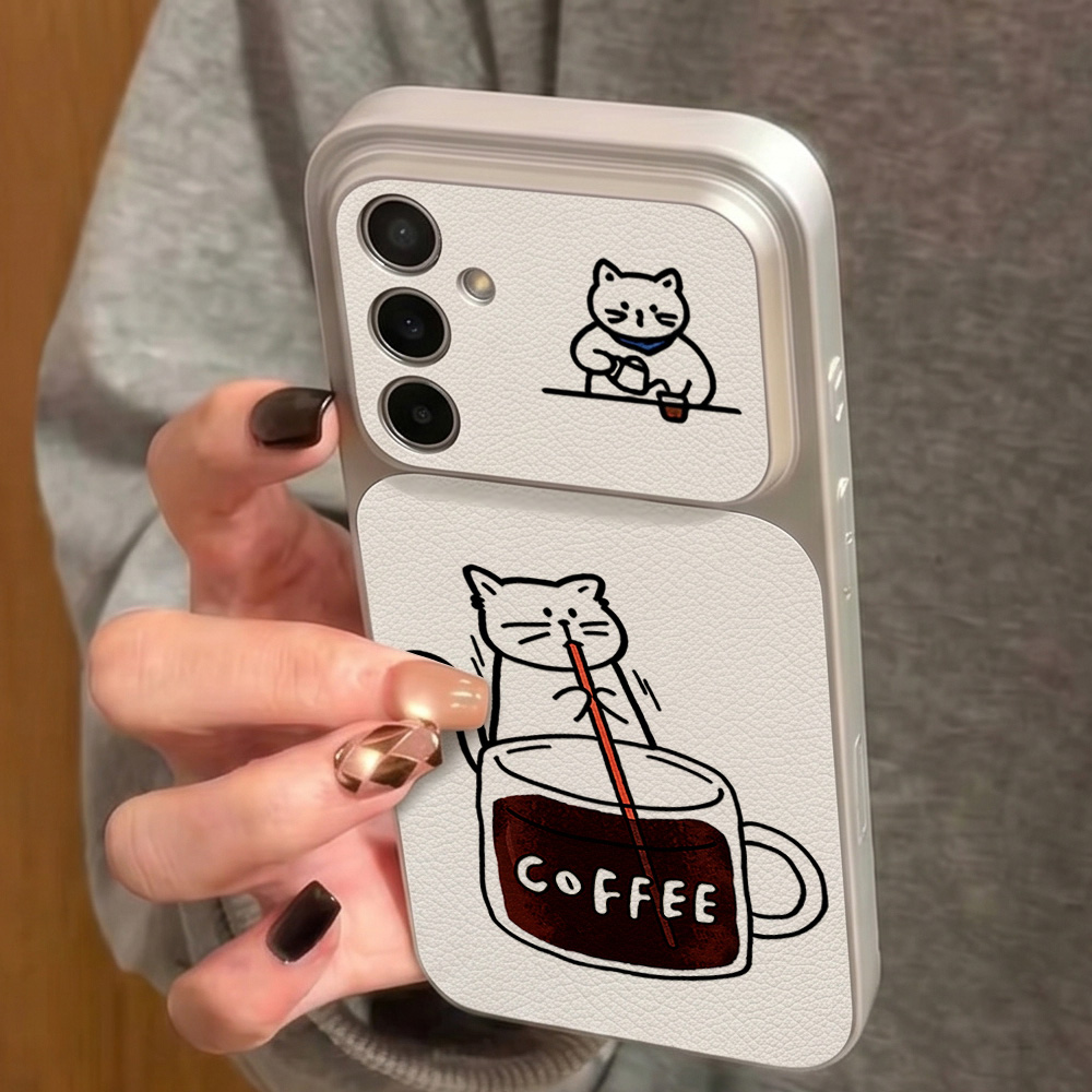جراب هاتف بتصميم قطة لطيفة وقه - مراجعة Phone Cases For Samsung A14 وسعره