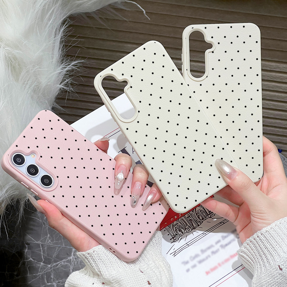 غطاء هاتف بنقاط البولكا من Ins - مراجعة Phone Cases Galaxy A16 5G وسعره