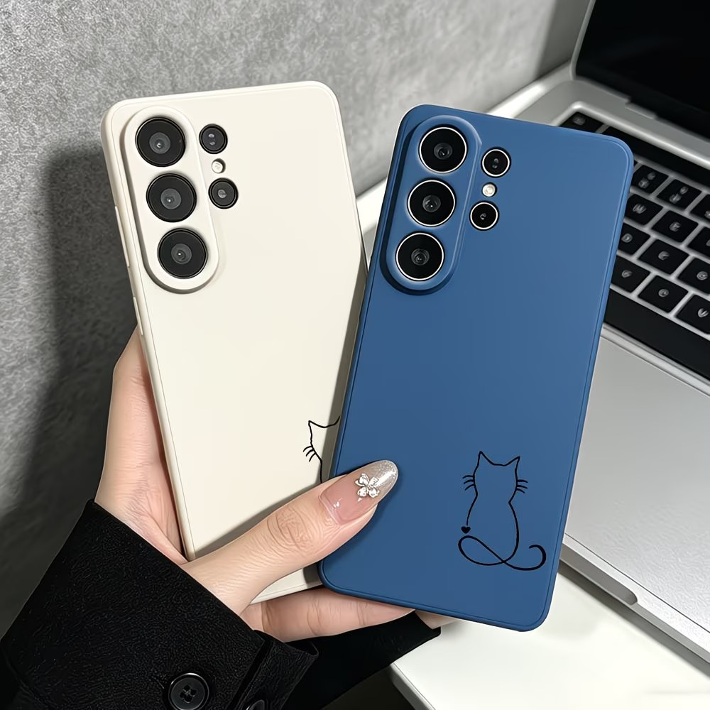 غطاء هاتف بتصميم قطة بخط فني ب - مراجعة Phone Cases Drawing وسعره