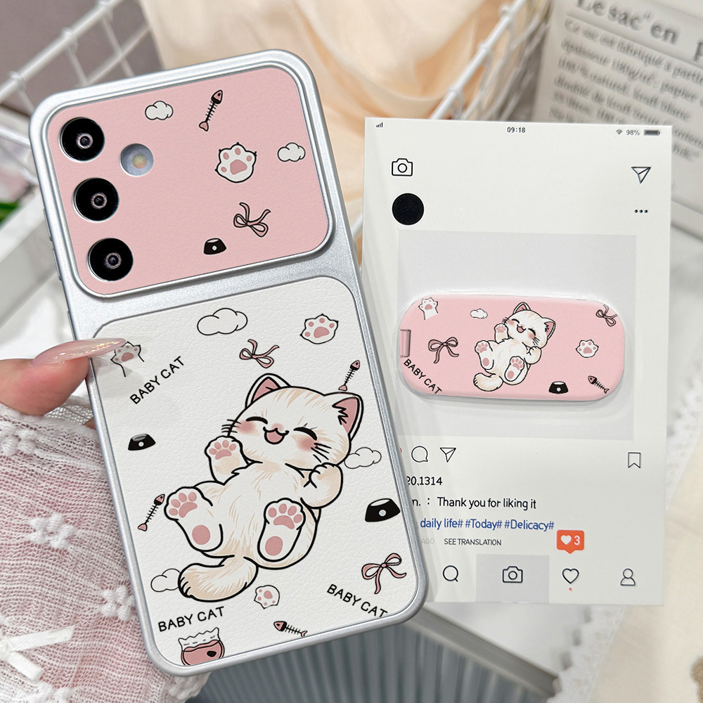 جراب هاتف بتصميم قطة كرتونية ل - مراجعة Cute Cartoon Case وسعره