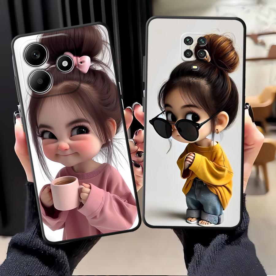 غطاء هاتف بنمط فتاة كرتونية له - مراجعة Phone Cases Xiaomi 14 وسعره