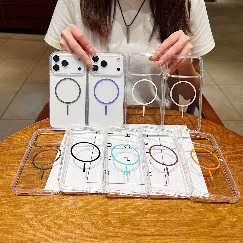 غطاء شحن لاسلكي مغناطيسي فاخر  - مراجعة Transparent Thin Case وسعره