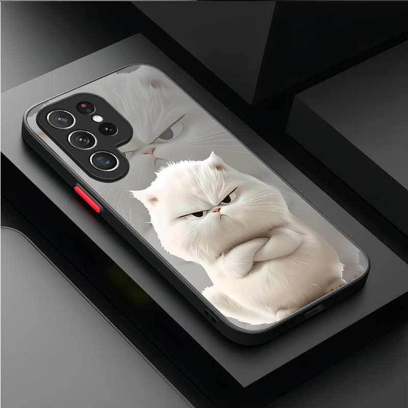 جراب بتصميم زوج القطط الغاضبة  - مراجعة Phone Cases Galaxy A16 5G وسعره