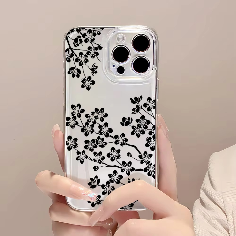 غطاء هاتف شفاف بتصميم زهري أسو - مراجعة Phone Cases Xiaomi 14 وسعره