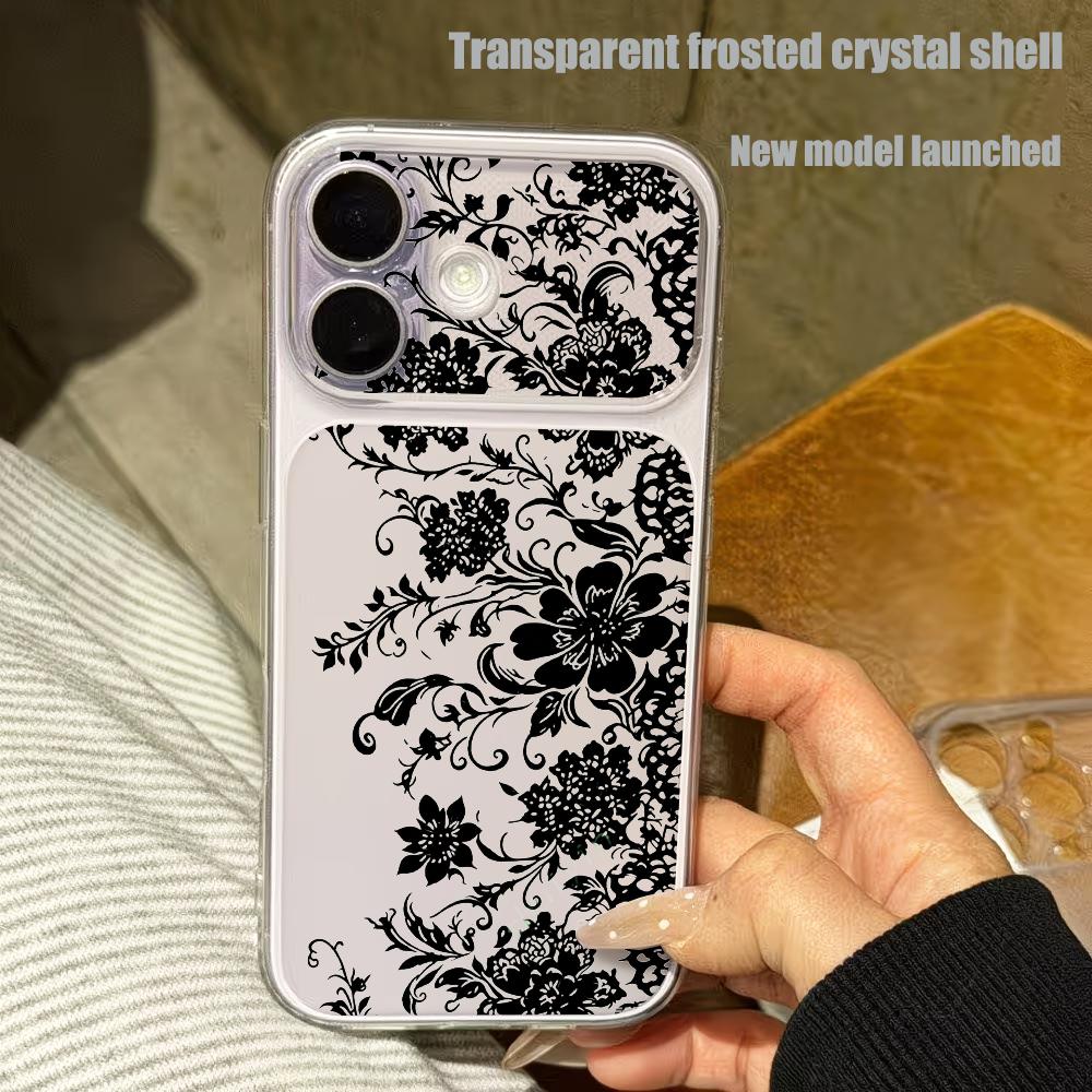 غطاء هاتف شفاف بنقشة سوداء منا - مراجعة Phone Cases For Samsung A14 وسعره